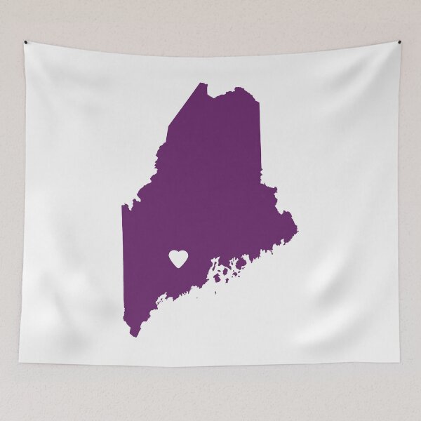 Item preview, Maine Love in Purple designed and sold by Maren Misner.