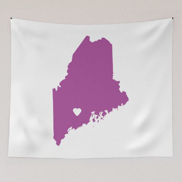Item preview, Maine Love in Purple designed and sold by Maren Misner.