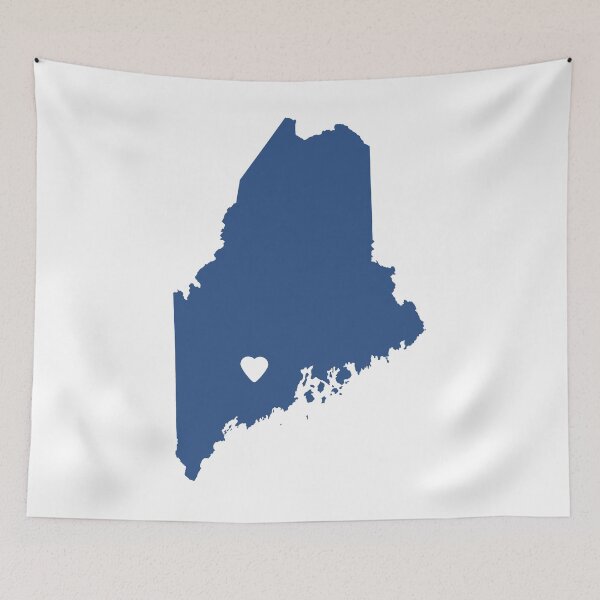 Item preview, Maine Love in Blue designed and sold by Maren Misner.
