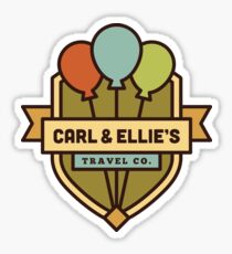 Pegatina Compañía de viajes de Carl & Ellie