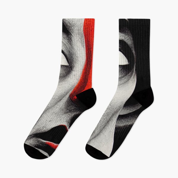 Item preview, A Study In Faces In Red, White And Black #4 designed and sold by IKDG.
