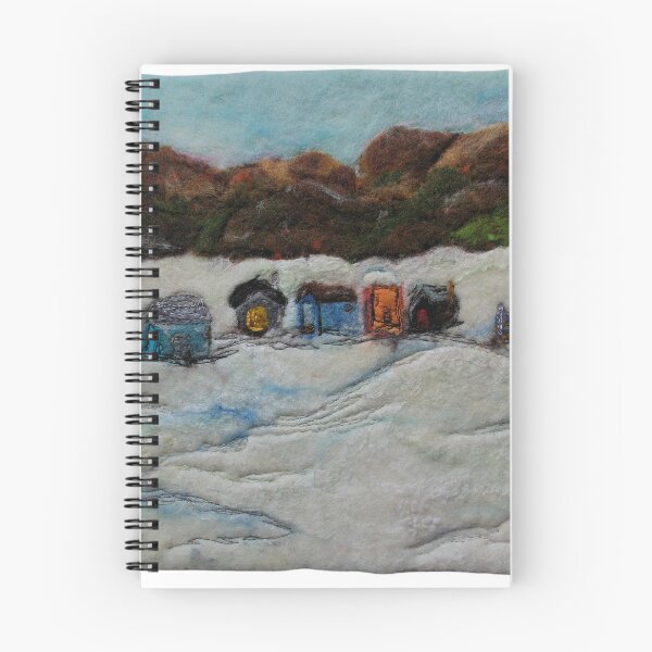 Item preview, Ice Fishing, Lake Bernard Fiber Art designed and sold by MtnAshFiberArts.