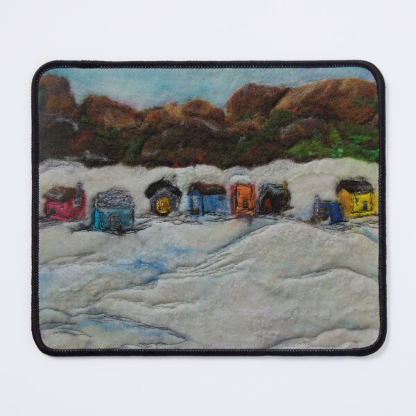 Item preview, Ice Fishing, Lake Bernard Fiber Art designed and sold by MtnAshFiberArts.