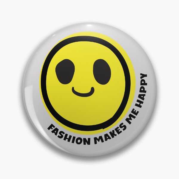 Item preview, Fashion makes me happy smile yellow face fashion lover gift designed and sold by MetalicBabe.