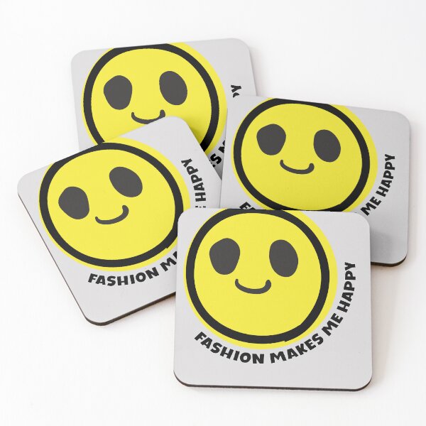 Item preview, Fashion makes me happy smile yellow face fashion lover gift designed and sold by MetalicBabe.
