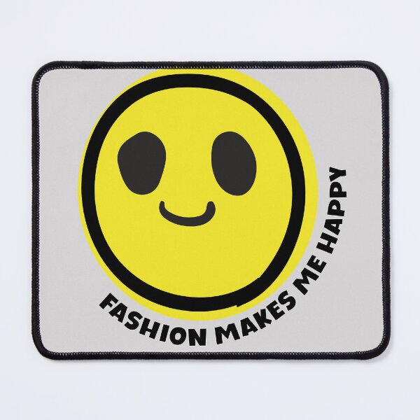 Item preview, Fashion makes me happy smile yellow face fashion lover gift designed and sold by MetalicBabe.