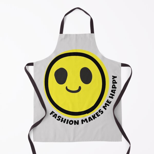Item preview, Fashion makes me happy smile yellow face fashion lover gift designed and sold by MetalicBabe.