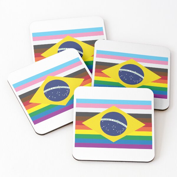 Item preview, Brazil [Rainbow flags] designed and sold by lazarusheart.