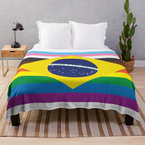Item preview, Brazil [Rainbow flags] designed and sold by lazarusheart.