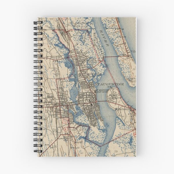 Item preview, Vintage Map of St. Augustine Florida (1937)  designed and sold by BravuraMedia.