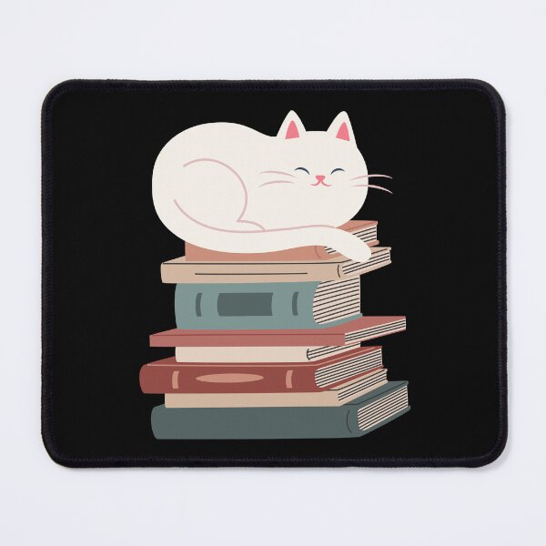 Item preview, Cat On A Stack Of Books | Bibliophile | Cat Lover designed and sold by NobleForte.