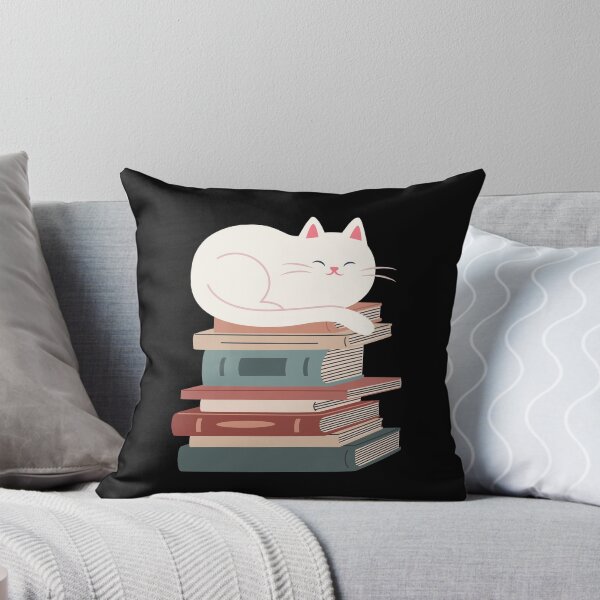 Item preview, Cat On A Stack Of Books | Bibliophile | Cat Lover designed and sold by NobleForte.