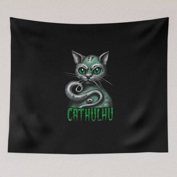 Item preview, Cathulhu. cat Cthulhu hybrid. Cute Horror Cat.  designed and sold by AllLeftSides42.