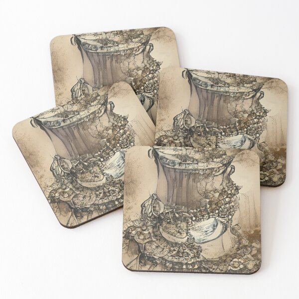 Item preview, Victorian Teatime Ink Drawing I designed and sold by ~.