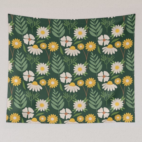 Artikelvorschau, Flache Kunst Blumenmuster entworfen und verkauft von ABGdesigns.