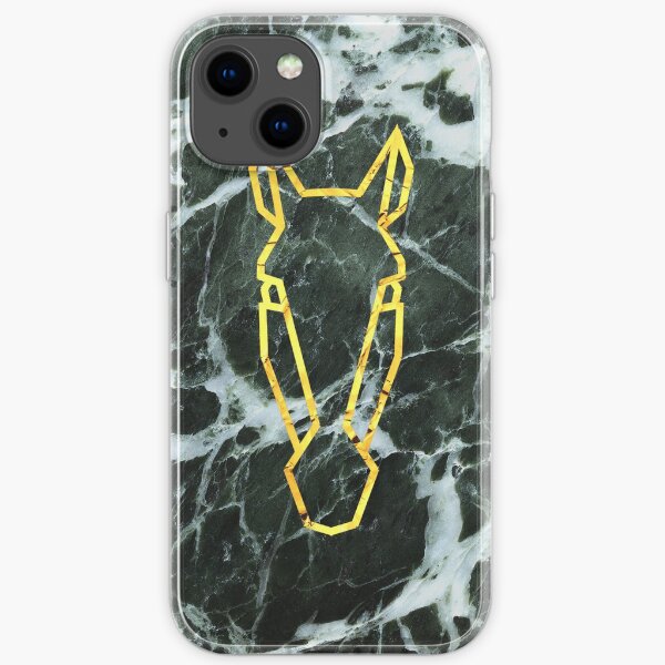 Geo Horse Marble iPhone Soft Case