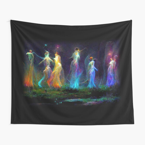 Standing stones fairies 5 Tapestry