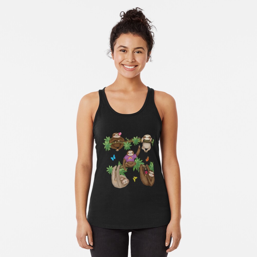 Item preview, Racerback Tank Top designed and sold by leopardynonsens.