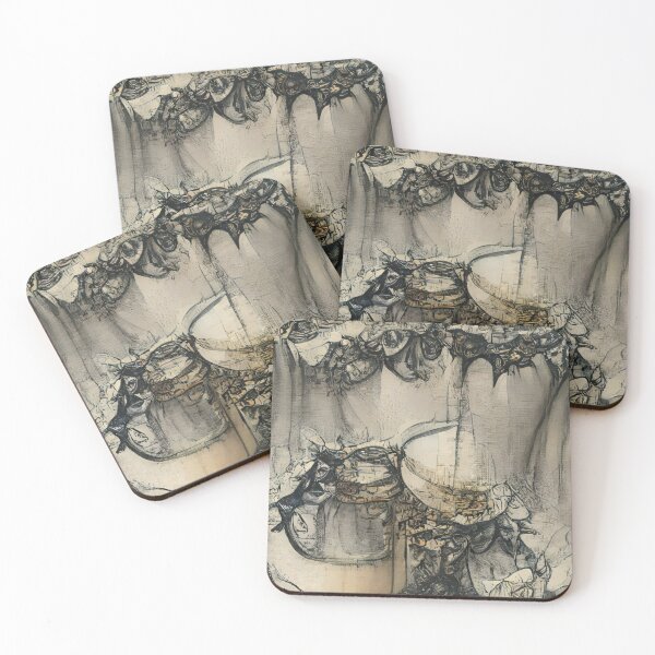 Item preview, Victorian Teatime Ink Drawing III designed and sold by ~.