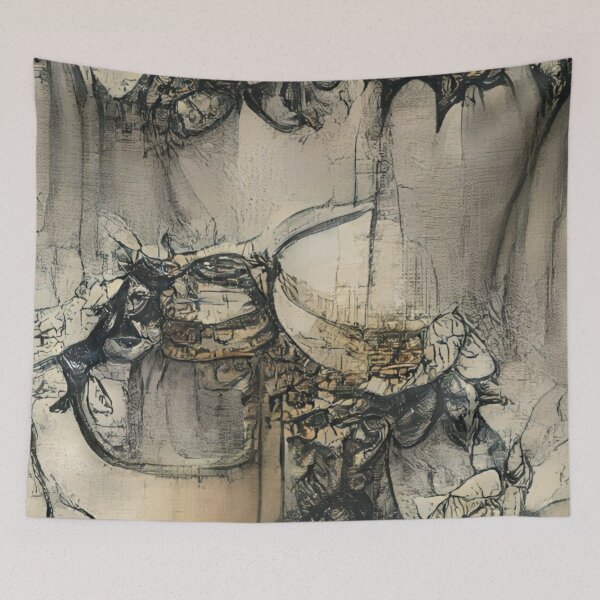 Item preview, Victorian Teatime Ink Drawing III designed and sold by ~.