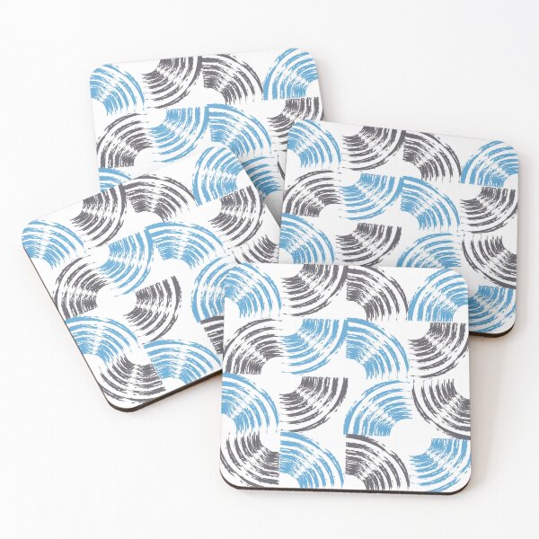Item preview, Modern, cool, trendy blue abstract brush strokes  designed and sold by theendup.
