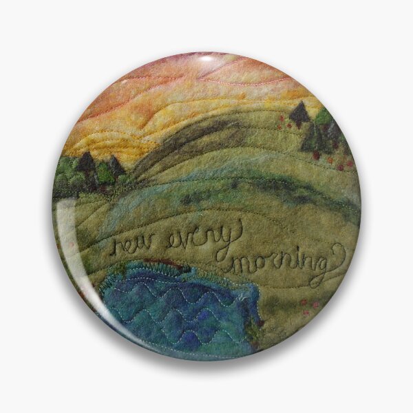Item preview, New Every Morning, Dawn Landscape Fiber Art designed and sold by MtnAshFiberArts.