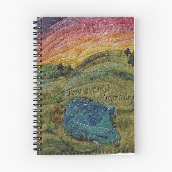 Item preview, New Every Morning, Dawn Landscape Fiber Art designed and sold by MtnAshFiberArts.