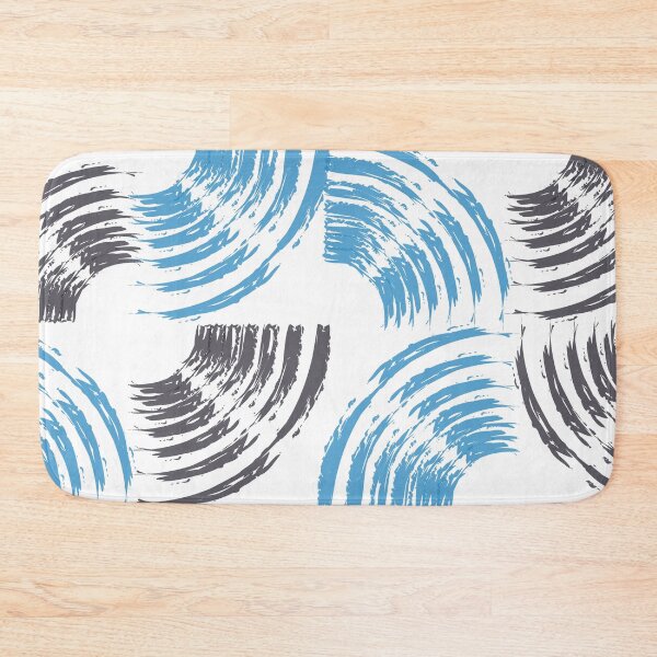 Item preview, Modern, cool, trendy blue abstract brush strokes  designed and sold by theendup.