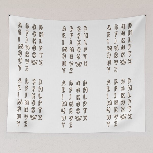 Item preview, English alphabets designed and sold by Think4Prints.