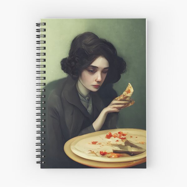 Item preview, Mourning Woman Just Trying to Eat Pizza in Peace designed and sold by mikelovesrobots.