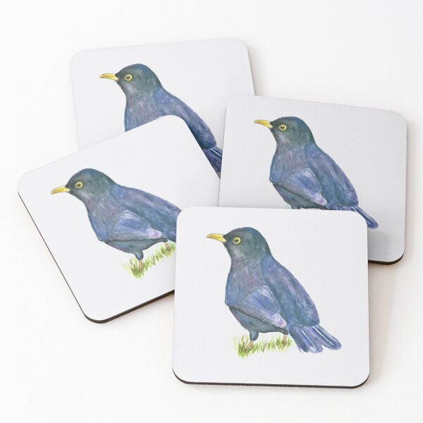 Item preview, Blackbird (watercolour) designed and sold by Sarah Addy.