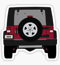 Off-Road Jeep | Red Sticker