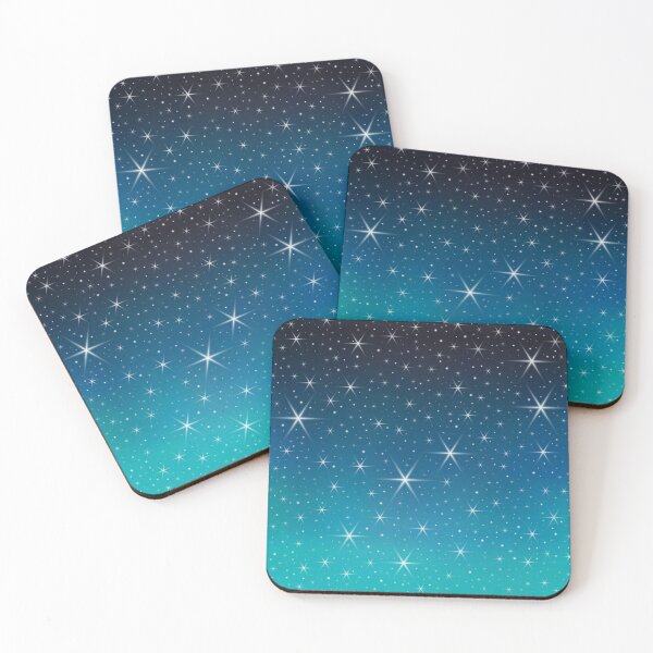 Item preview, Twilight Stars Blue Green Gradient Night Sky  designed and sold by Deborah Camp.