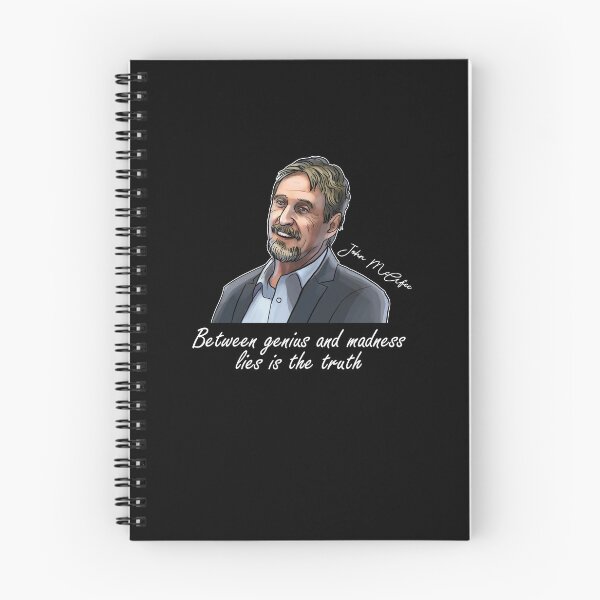 Item preview, John Mcafee Between Genius And Madness Lies Is The Truth Classic , John Mcafee Signature , Women  John Mcafee RIP Tee designed and sold by christinestdegt.