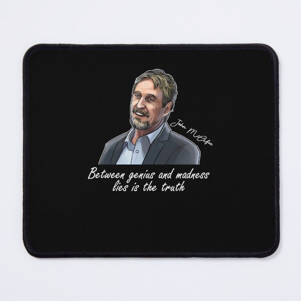 Item preview, John Mcafee Between Genius And Madness Lies Is The Truth Classic , John Mcafee Signature , Women John Mcafee RIP Tee designed and sold by christinestdegt.