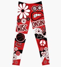 Wisconsin Flower Pattern Leggings