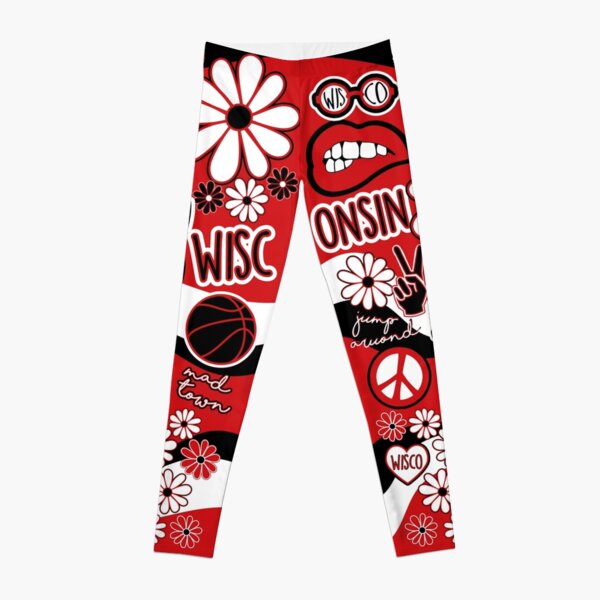 Wisconsin Flower Pattern Leggings