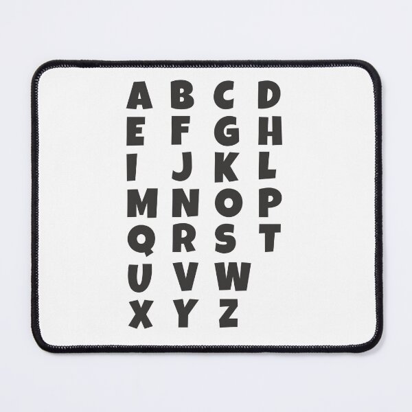 Item preview, English alphabets letters designed and sold by Think4Prints.