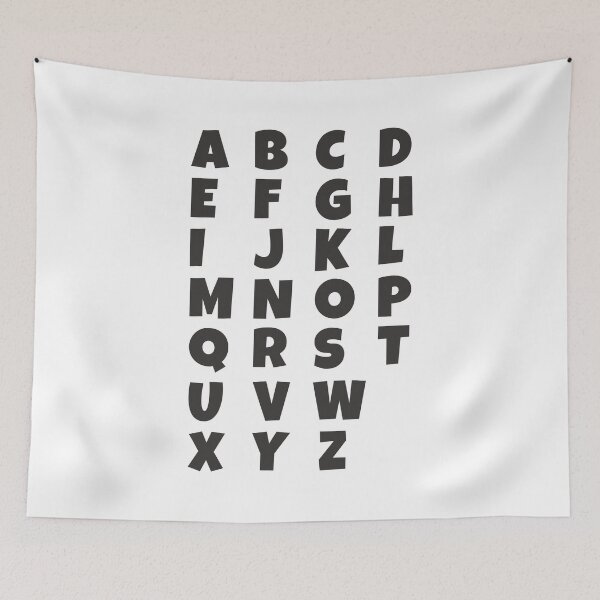 Item preview, English alphabets letters designed and sold by Think4Prints.