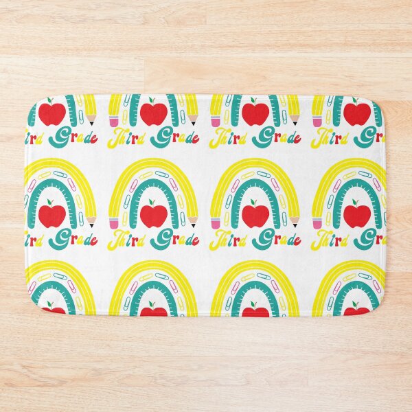 Item preview, third grade School Rainbow Retro, Back to School, First day in School designed and sold by BlueDiamond-19.