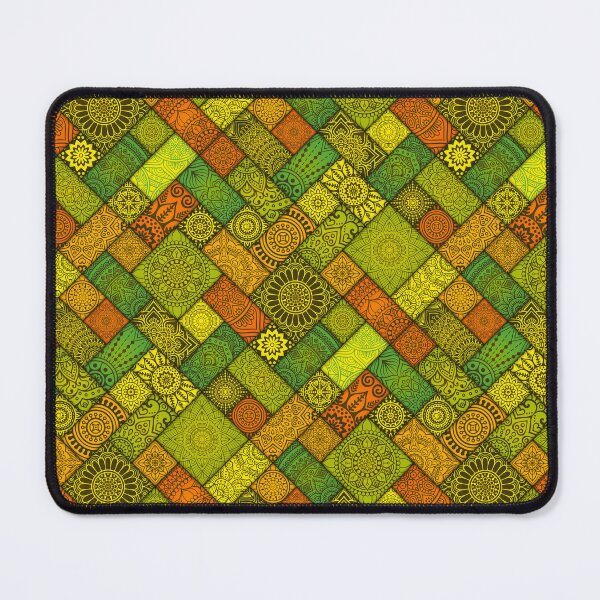 Item preview, Mixed Spring Bright Colors Indian Diagonal Floral Tiles pattern designed and sold by Art-by-Geoff.