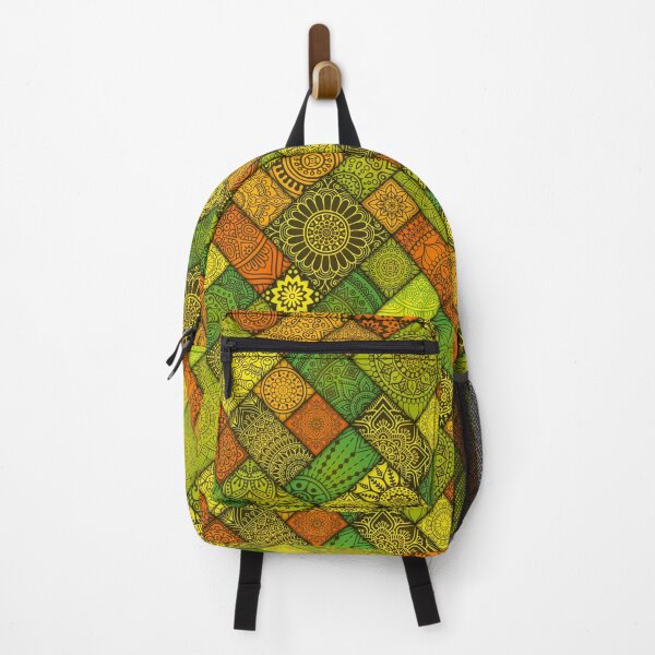 Item preview, Mixed Spring Bright Colors Indian Diagonal Floral Tiles pattern designed and sold by Art-by-Geoff.