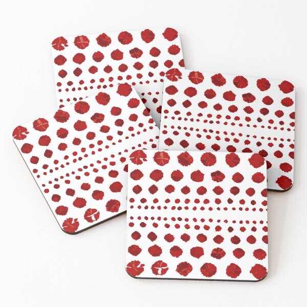 Item preview, Shibori Circles - Red on White designed and sold by bmfabricdesigns.