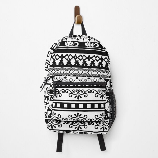 Old Fashion Black And White Farm Lace  Backpack