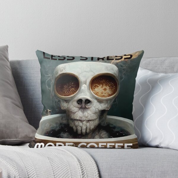 Item preview, Less Stress More Coffee designed and sold by phantasiartz.