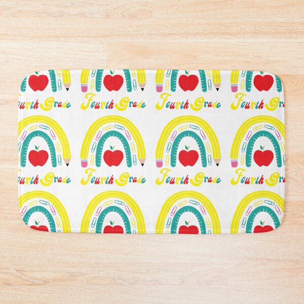 Item preview, Fourth grade School Rainbow Retro, Back to School, First day in School designed and sold by BlueDiamond-19.