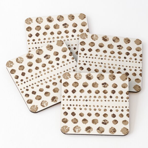 Item preview, Shibori Circles - Brownstone designed and sold by bmfabricdesigns.