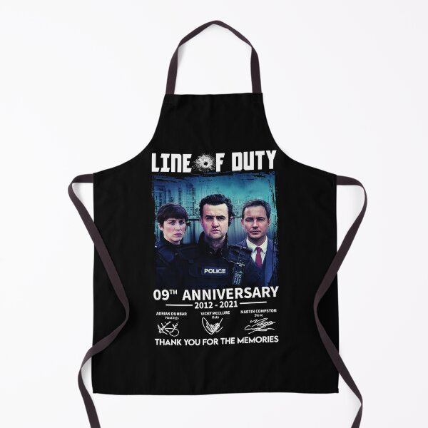 Item preview, Line Of Duty 09th Anniversary , Line Of Duty Casts Signatures Mens , Line Of Duty 2021 Tee designed and sold by christinestdegt.