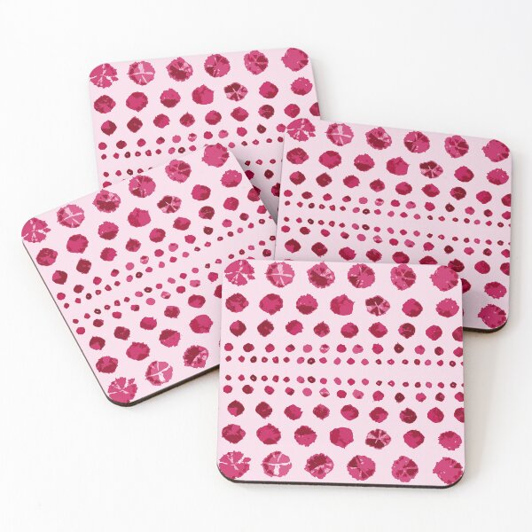 Item preview, Shibori Circles - Raspberry on Pink designed and sold by bmfabricdesigns.