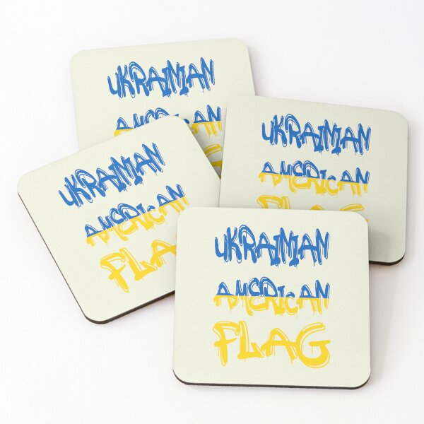 Item preview, ukrainian american flag designed and sold by NewTopDesign.